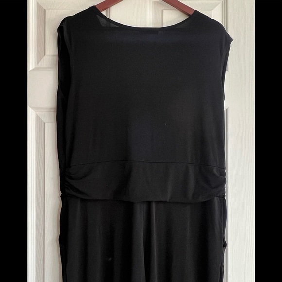 𝅺reitman’s Size 1X Black Dressy Stretchy Romper, VGUC - Picture 4 of 6